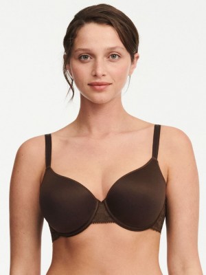 Beige Brown Chantelle Day to Night Smooth Custom Fit Women Bras | FAF8381VS