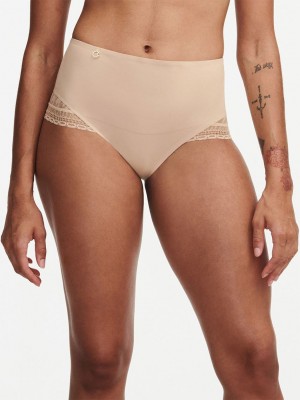 Beige Chantelle Impression Smoothing Full Women Briefs | AWH6546EE