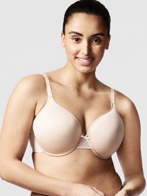 Beige Pink Chantelle C Ideal Back Smoothing Women Bras | ZSZ1320WI