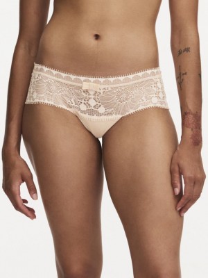 Beige Pink Chantelle Day to Night Women Hipster Panty | LCJ9493VL