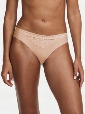 Beige Pink Chantelle Monogram Women Bikini Bottoms | QSR1164AN