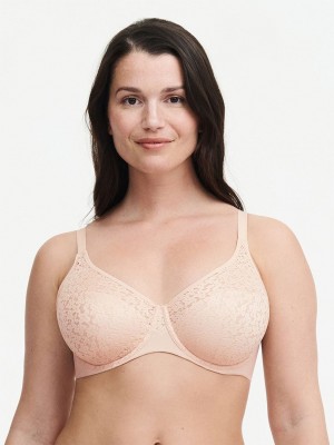 Beige Pink Chantelle Norah Comfort Underwire Women Bras | VNM8726ZG