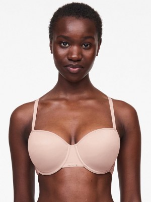 Beige Rose Chantelle Bare Essential Custom Fit Women T-Shirt Bra | QNR513BL