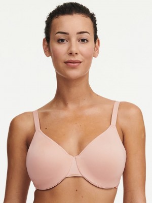 Beige Rose Chantelle Bare Essential Seamless Minimizer Women Unlined Bra | IWP5555YG