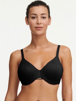 Black Chantelle Bare Essential Seamless Minimizer Women Unlined Bra | TUR4980ED