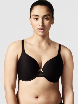 Black Chantelle C Ideal Back Smoothing Women Bras | KOJ284NQ