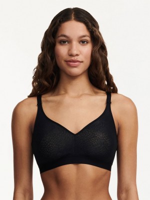 Black Chantelle C Magnifique Full Bust Wirefree Women Bras | CDV7920HB