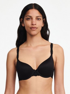 Black Chantelle Champs Elysees Smooth Custom Fit Women Bras | JCW82FY