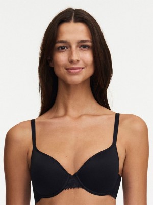 Black Chantelle Day to Night Smooth Custom Fit Women Bras | NCI929NJ