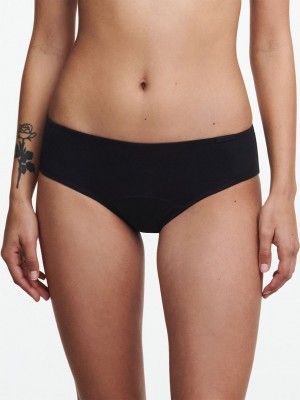 Black Chantelle Essential Leakproof Women Bikini Bottoms | LLN8918LM