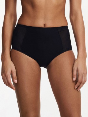 Black Chantelle Every Curve High Waist Women Briefs | WKN7730MO