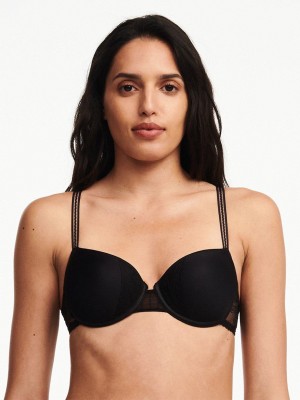 Black Chantelle Maddie Memory Foam Women Bras | BZB6826WG