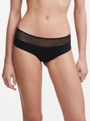 Black Chantelle Norah Chic Women Hipster Panty | OBA2230QJ