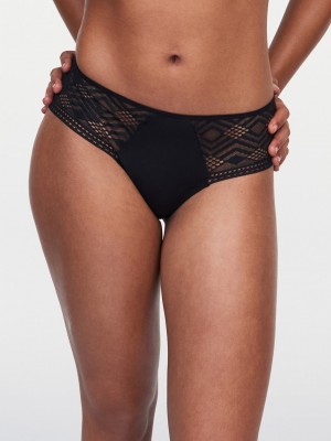 Black Chantelle Ondine Women Hipster Panty | VXH6652FL