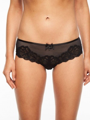 Black Chantelle Orangerie Women Hipster Panty | AMB560KX