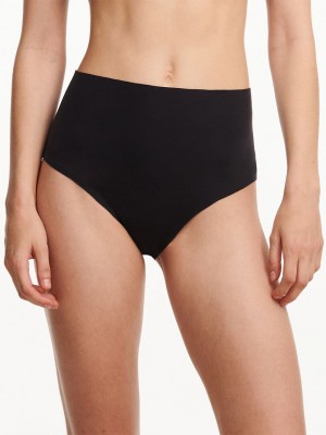 Black Chantelle Pure Light High Waist Women Briefs | NOO897DE