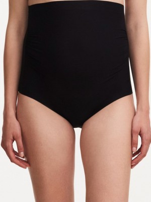 Black Chantelle Pure Maternity Full Women Briefs | PYS7123XE