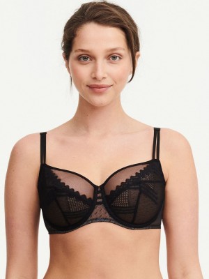 Black Chantelle Rodeo Underwire Women Bras | TMW8456LC