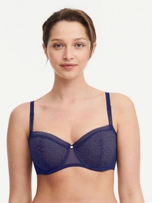 Blue Chantelle C Jolie Demi Women Bras | TNM238XI