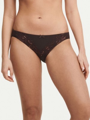 Brown Chantelle Champs Elysees Women Bikini Bottoms | MZP7851QH