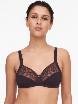 Brown Multicolor Chantelle Bold Curve Full Coverage Wireless Women Bras | GOZ8991FJ