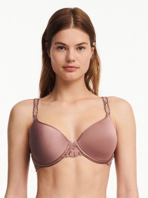 Brown Multicolor Chantelle Champs Elysees Smooth Custom Fit Women Bras | SZT8874YI