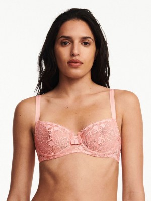 Coral Chantelle Day to Night Lace Demi Women Unlined Bra | AUZ6648SM