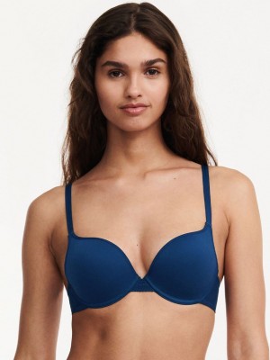 Deep Blue Chantelle Dream Today Push Up Women Bra | WDN9516MO