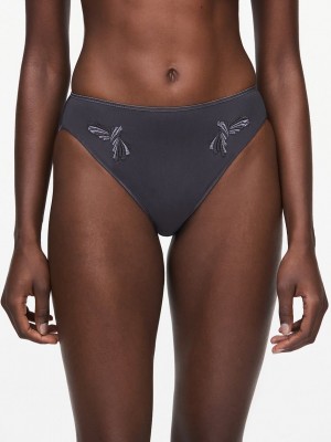 Deep Grey Chantelle Hedona Women Bikini Bottoms | ZWP10085CF