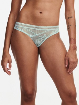 Green Chantelle Maddie Women Thong Panty | ROC8744XL