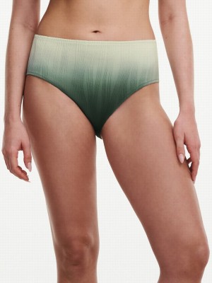 Green Chantelle Pulp Flex Size High Waist Swim Women Bikini Bottoms | MDP5326VG