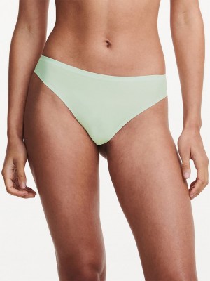 Green Chantelle SoftStretch Women Thong Panty | MUK27FQ