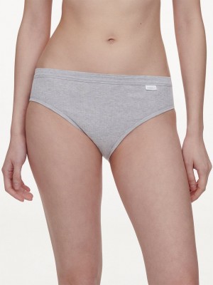 Grey Chantelle Cotton Comfort Hi-Cut Women Briefs | PCT8160VA