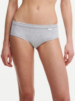 Grey Chantelle Cotton Comfort Women Hipster Panty | FNI8759CS