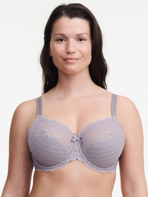 Grey Lavender Chantelle Rive Gauche Full Coverage Women Unlined Bra | FRN2528KT