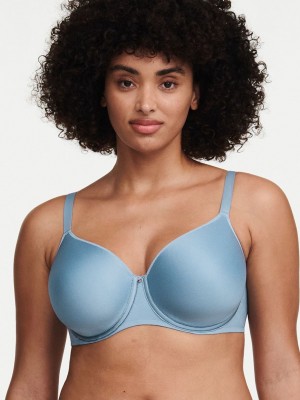 Grey White Chantelle Comfort Chic Full Coverage Custom Fit Women Bras | IPN9438VQ