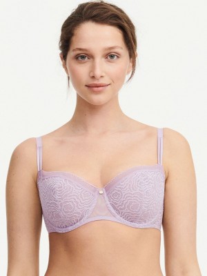 Lavender Chantelle C Jolie Demi Women Bras | VJZ9829NI