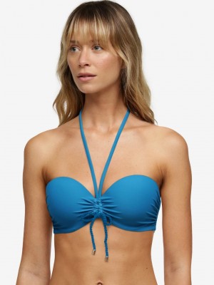 Light Blue Chantelle Inspire Bandeau Swim Women Bikini Tops | VBQ1519DB