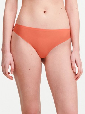 Orange Chantelle SoftStretch Women Thong Panty | CYL5472WW