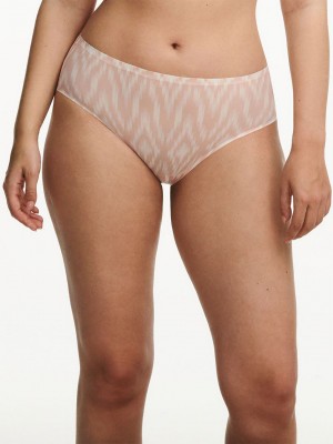 Pink White Chantelle SoftStretch Women Hipster Panty | XSM33AQ