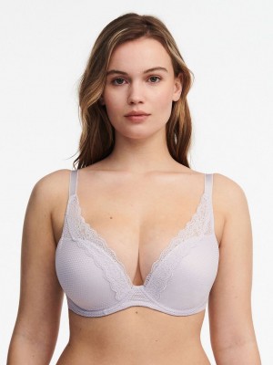 Purple Chantelle Brooklyn Plunge Women Bras | TNM1481WY