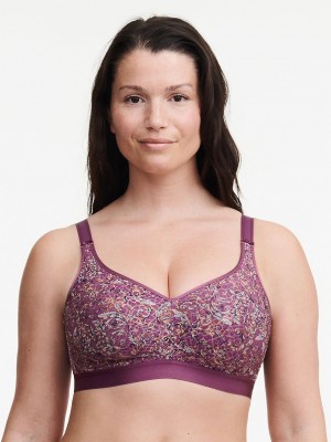 Purple Chantelle C Magnifique Full Bust Wirefree Women Bras | RKF111UW