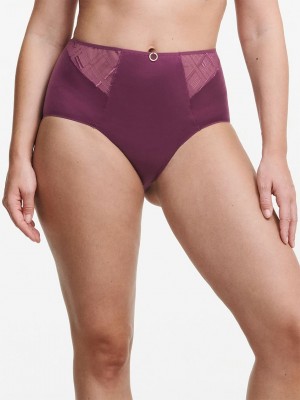 Purple Chantelle Graphic Support Smoothing Full Women Briefs | DQQ772PV