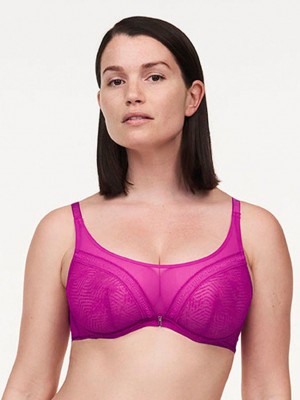 Purple Chantelle Modern Support Underwired Top Women Bras | IIR6884ND