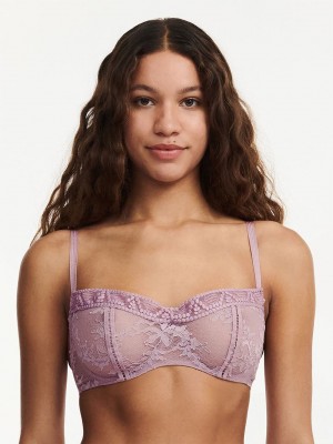 Purple Chantelle Olivia Demi Women Bras | NFB9760FS