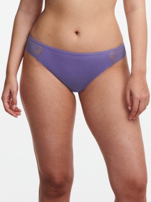 Purple Chantelle Ondine Women Thong Panty | QRG7762UH