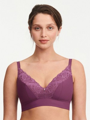 Purple Chantelle Orangerie Dream Wireless Women Bras | OGN8138IL