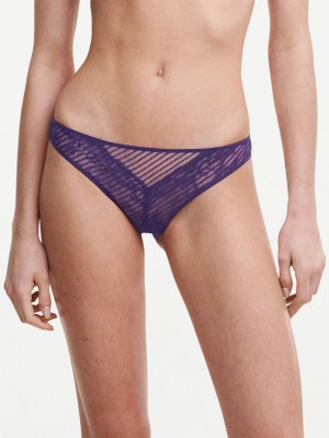 Purple Chantelle tXture Women Briefs | WQM5854IK