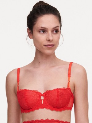 Red Chantelle Waltz Demi Women Bras | AVK2894QK