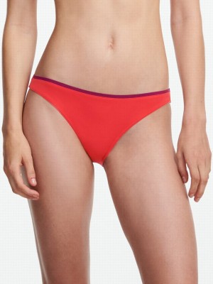 Red Orange Chantelle Authentic Swim Women Bikini Bottoms | NGC9100PZ